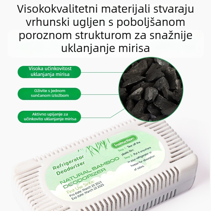 Torba od bambusovog aktivnog ugljena za hladnjak – Bamboo rhythm; funkcija: apsorpcija vlage i dezodoriranje; kategorija: torba od bambusovog ugljena; pogodno za: hladnjak; težina: 50 g