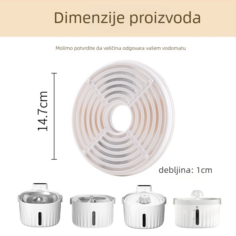 Filter element za posudu za vodu kućnih ljubimaca, 2 kom, smola i aktivni ugljen, model YXP012, branda YXPET