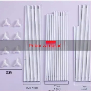 T- spoj za mrežu protiv komaraca – čelični nosač, univerzalna primjena, podržana ugradnja u jednom koraku