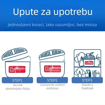 Juqi osvježivač hladnjaka s aktivnim ugljem – protiv plijesni i antibakterijski, 150 g