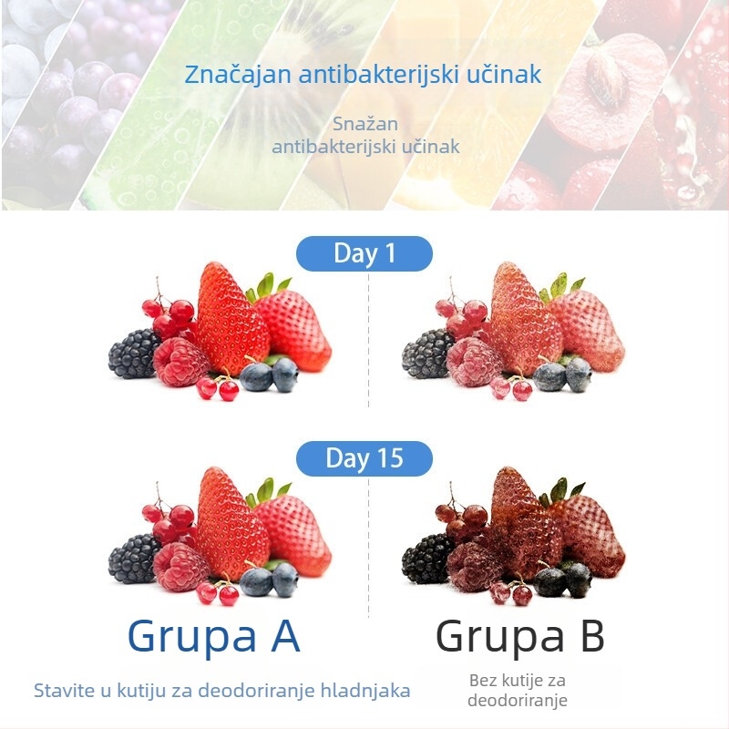 Juqi osvježivač hladnjaka s aktivnim ugljem – protiv plijesni i antibakterijski, 150 g