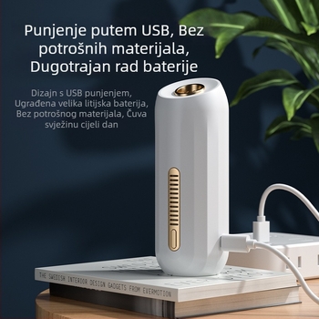 Prijenosni USB čistač zraka za auto i dom s tehnologijom negativnih iona, uklanjanje mirisa i sterilizacija
