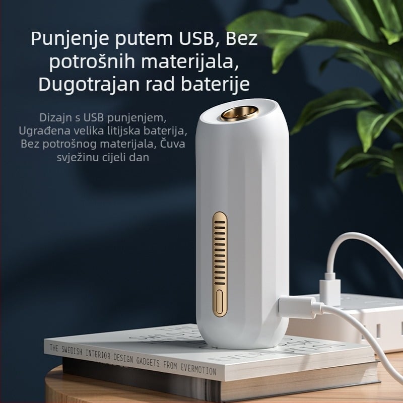 Prijenosni USB čistač zraka za auto i dom s tehnologijom negativnih iona, uklanjanje mirisa i sterilizacija