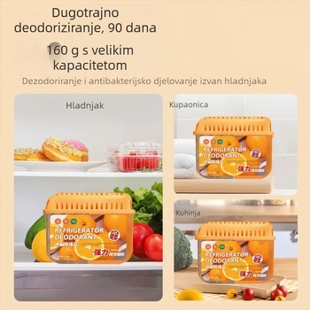 Royal Fragrance Kutija za dezodoriranje hladnjaka, Voćni miris, Antibakterijski, 60 komada, Neto sadržaj 160
