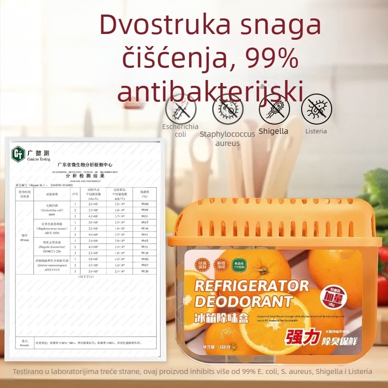 Royal Fragrance Kutija za dezodoriranje hladnjaka, Voćni miris, Antibakterijski, 60 komada, Neto sadržaj 160