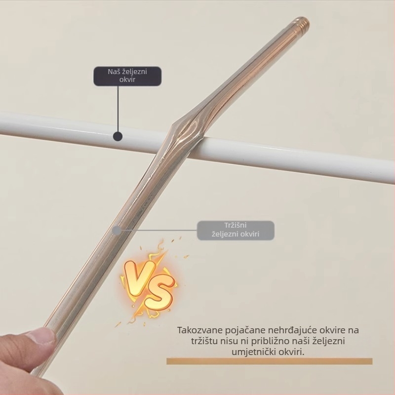 Okvir mreže protiv komaraca s tri vrata, zip-tent stil, okvir od bojano željezo i obojene nosače, potreban je montaža