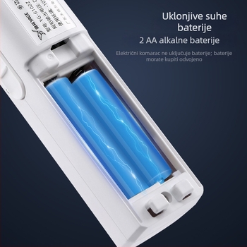 Električna mreža za komarce za unutarnju uporabu, ABS kućište, NiZnFe mreža, napajanje bez ugrađene baterije, pokrivenost 31–40 m²