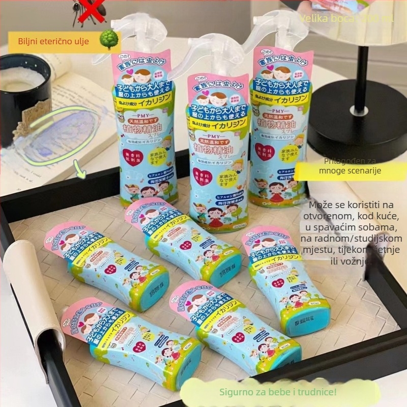 Sprej protiv komaraca – tekući oblik, 80 ml/200 ml, netoksičan, pesticidni certifikat WP20120071