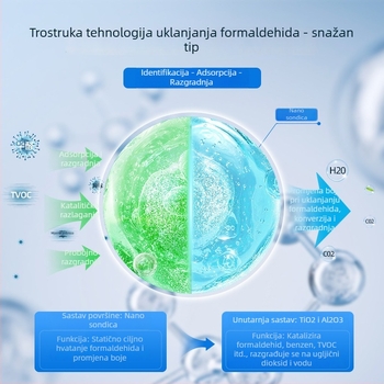 Torba od bambusovog aktivnog ugljena za uklanjanje formaldehida – fotokatalizator aktivirani ugljen, bez mirisa, za prostoriju