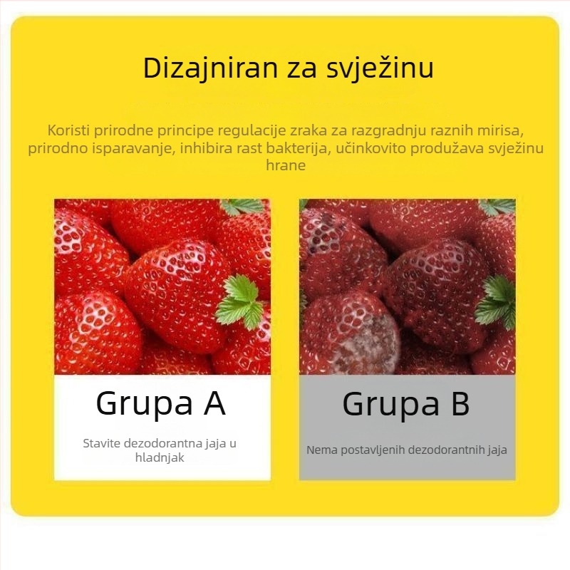 Dezodorant za hladnjak miris naranče, 32 g, pakiranje 4 komada, model Chuanliu