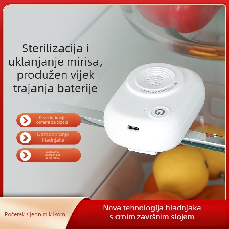 Uređaj za dezodorizaciju zraka s ozonskom sterilizacijom za kućnu upotrebu | USB napajanje | Model QH-XD26 | Pogodno za prostorije do 10 m² | Buka 5 dB