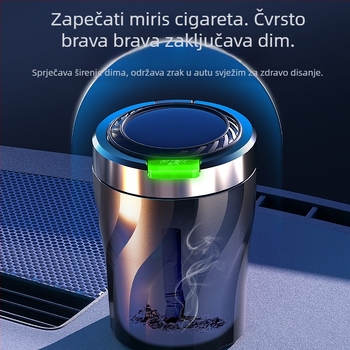 Automobilska pepeljara BY-1351 s plastičnim tijelom za središnju konzolu, 160 g, Bymaocar