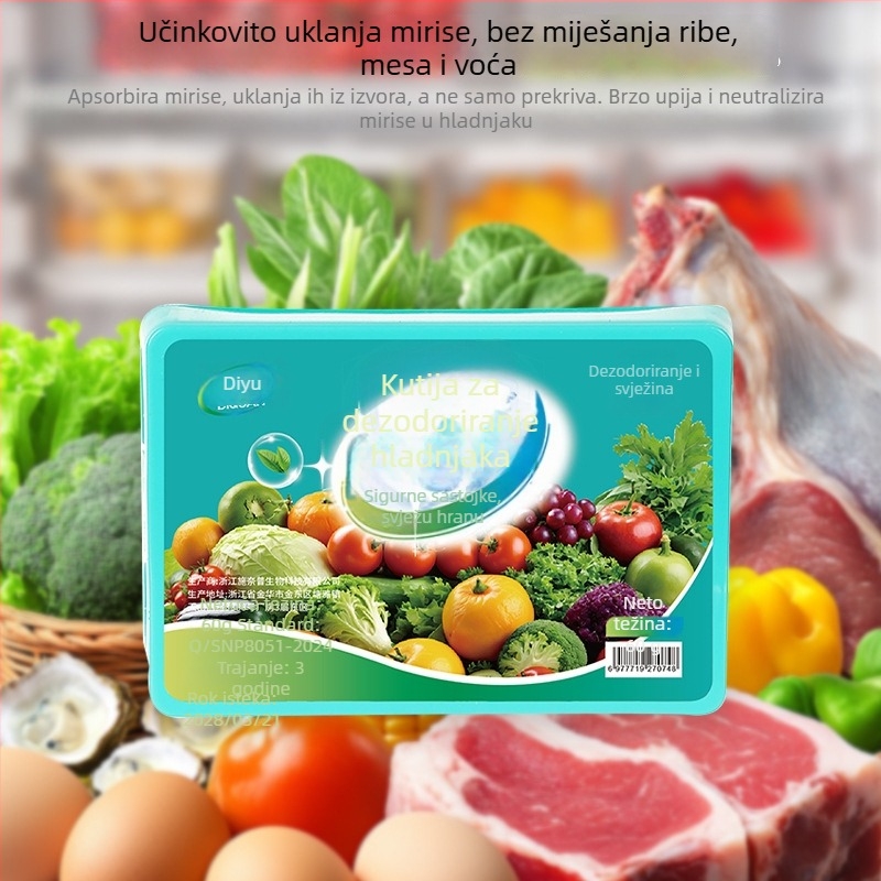 Kutija za deodoriranje hladnjaka, osvježavajući miris, 60 g, podrijetlo Zhejiang, Kina