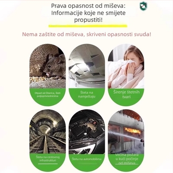 Čvrste kuglice za odbijanje miševa – rodenticid za unutarnju i vanjsku upotrebu, 16 g, pakiranje 5 ili 10 kom, model 233