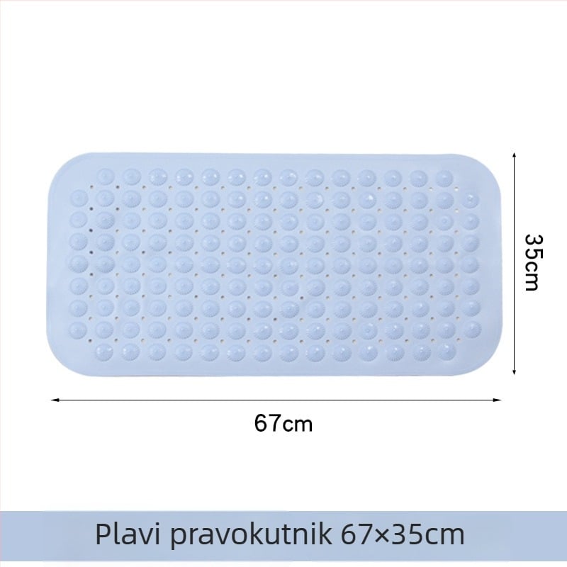 Protuklizna prostirka za kupaonicu, PVC, kvadratnog oblika, kupaonica, moderan minimalistički stil, periva