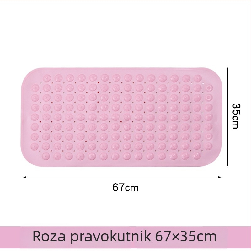 Protuklizna prostirka za kupaonicu, PVC, kvadratnog oblika, kupaonica, moderan minimalistički stil, periva