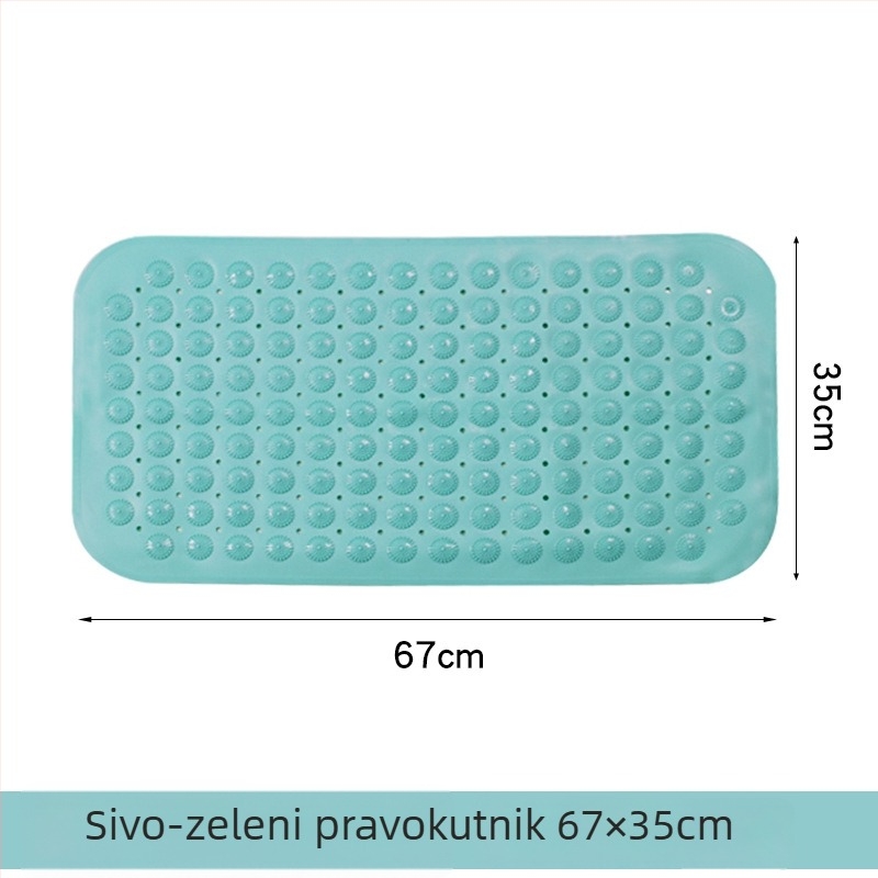 Protuklizna prostirka za kupaonicu, PVC, kvadratnog oblika, kupaonica, moderan minimalistički stil, periva