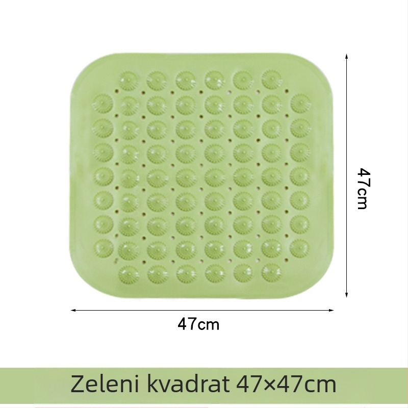 Protuklizna prostirka za kupaonicu, PVC, kvadratnog oblika, kupaonica, moderan minimalistički stil, periva