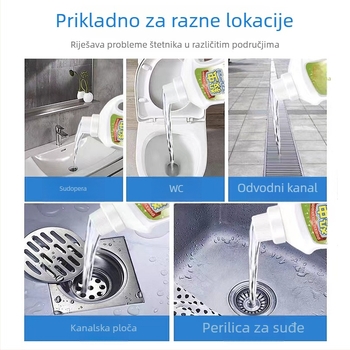 Tekući insekticid za kanalizaciju (kupaonica i kuhinja) – tekući oblik; marka Yuhong; cilja leteće kukce, žohove, mnogonoge i komarce