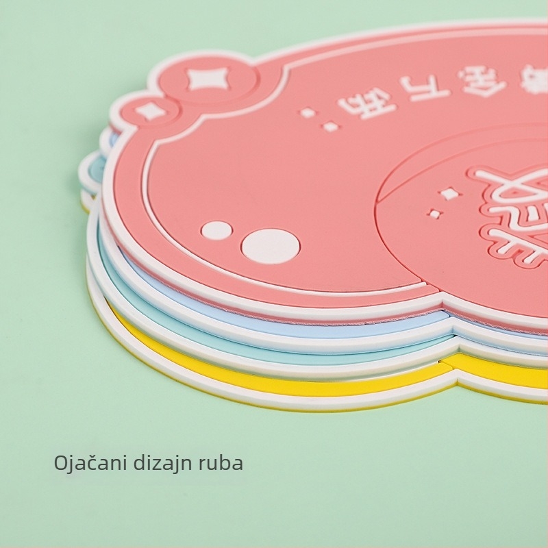 Protuklizna podloga za središnji dio automobila s crtani dizajnom, otporna na visoke temperature, PVC materijal; Marka: Full Crossing; Dozvoljena licencirana privatna etiketa; Bez prilagodbe; Bez logotipa.