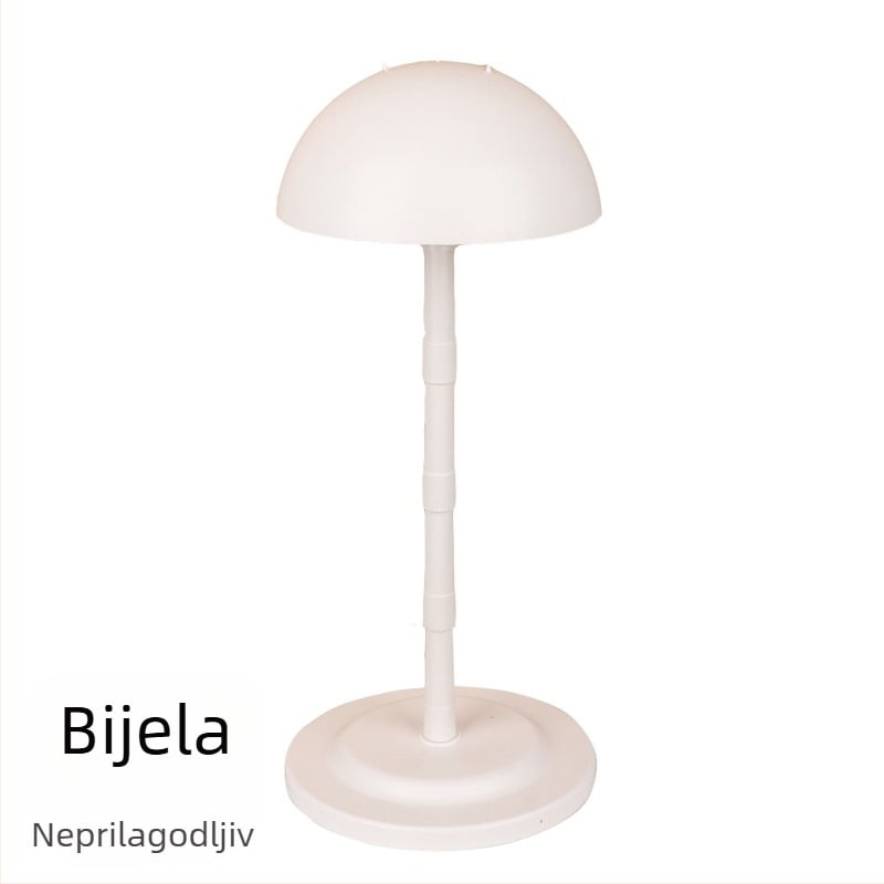 Meirui stalak za perike – odvojiva plastična podrška za kapu i okrugla glava u obliku gljive