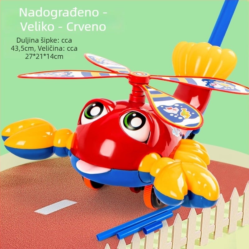 Dječja hodalica s jednom štapom – plastična igračka za učenje hodanja, protuklizna, za djecu 0-3 godine