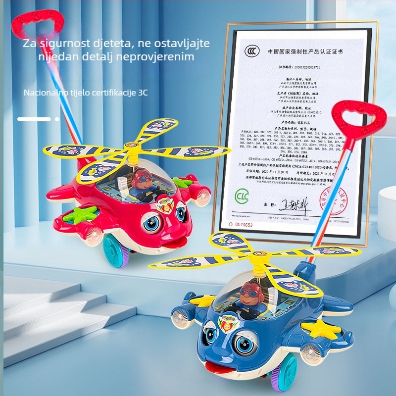 Dječja hodalica s pričama — višestruka edukativna igračka, plastika, za uzrast 0–3 godina, razvija koordinaciju ruke i oka