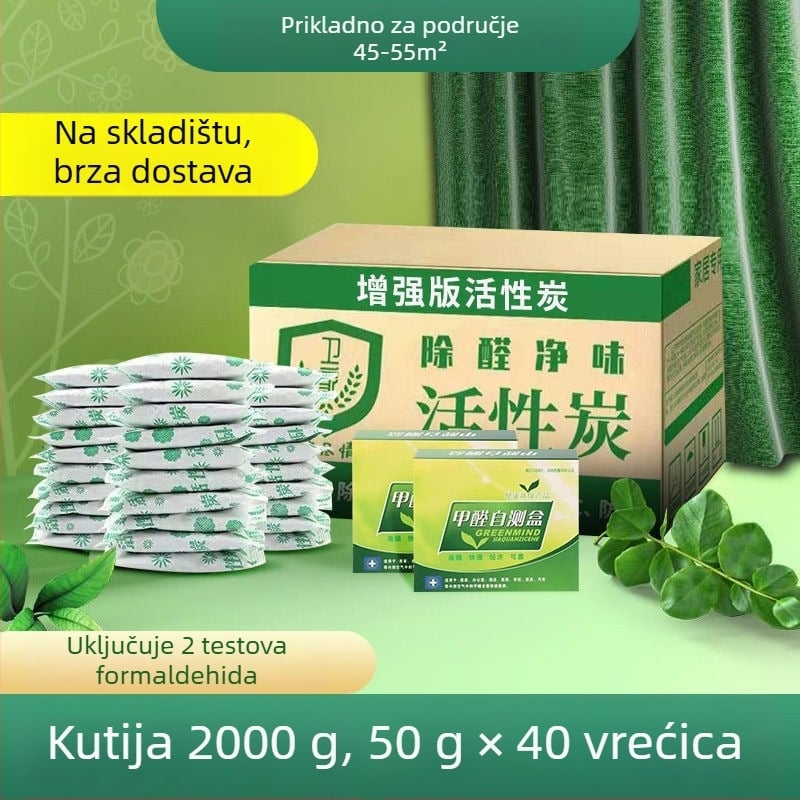 Torba od bambusovog aktivnog ugljena za dom i auto – uklanja mirise, smanjuje formaldehid, unutarnji dezodorans