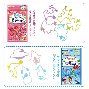 Kincho Golden Bird Prijenosna narukvica protiv komaraca, čvrst oblik, model 88023/88016, trajanje 12 sati po komadu, 30 narukvica po pakiranju