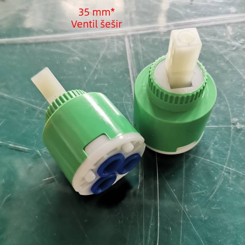 Keramičko jezgro miješanja ventila, model 35, za slavinu s jednim polugom (topla/hladna voda); medij: voda; maksimalna temperatura 90°C