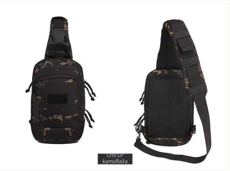 Yakoda Taktična prsna torba – Unisex, za outdoor aktivnosti, vodootporna, ultra lagana, poliester