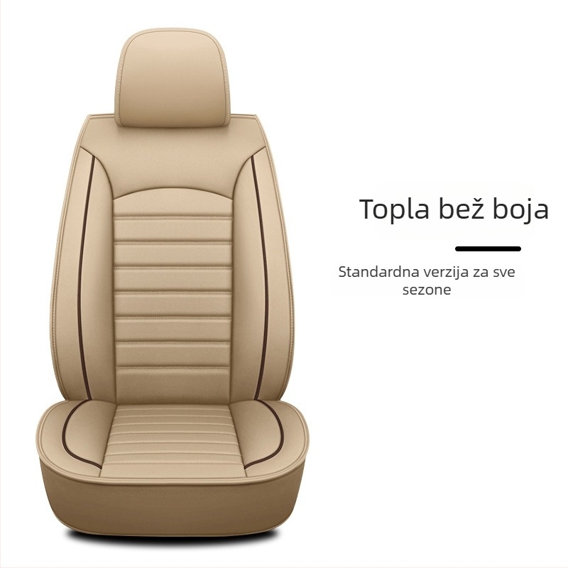 Set navlaka za sjedala automobila za određene modele – četverosezonsko univerzalno, otporno na habanje, površina od poliestera, punjenje od pjene, šivanje rubova