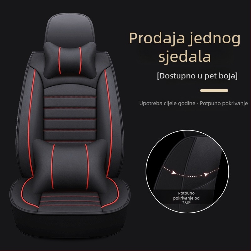 Set navlaka za sjedala automobila za određene modele – četverosezonsko univerzalno, otporno na habanje, površina od poliestera, punjenje od pjene, šivanje rubova