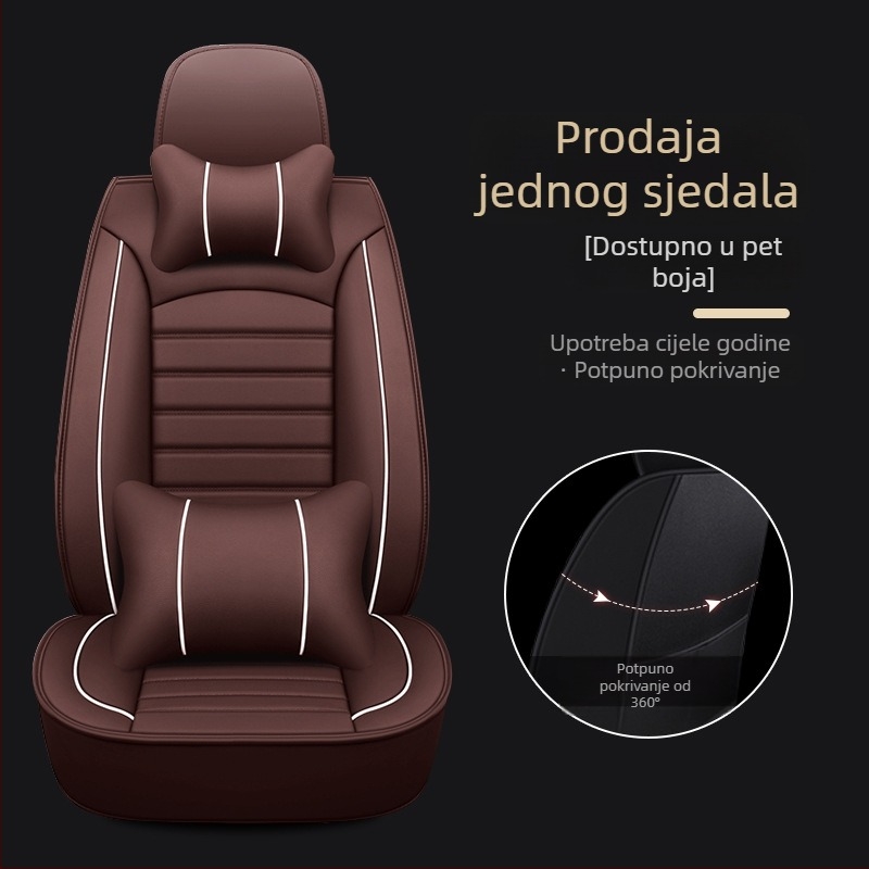 Set navlaka za sjedala automobila za određene modele – četverosezonsko univerzalno, otporno na habanje, površina od poliestera, punjenje od pjene, šivanje rubova