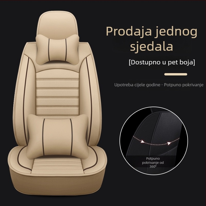 Set navlaka za sjedala automobila za određene modele – četverosezonsko univerzalno, otporno na habanje, površina od poliestera, punjenje od pjene, šivanje rubova