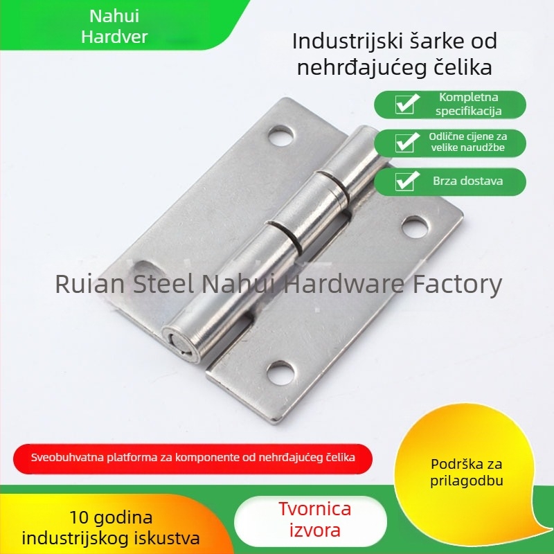 Nehrđajući čelični šarka za industrijski upravljački ormar (Model CL253-20; Materijal: nehrđajući čelik; Završna obrada: vibracijsko poliranje; Marka: Nahui Hardware)