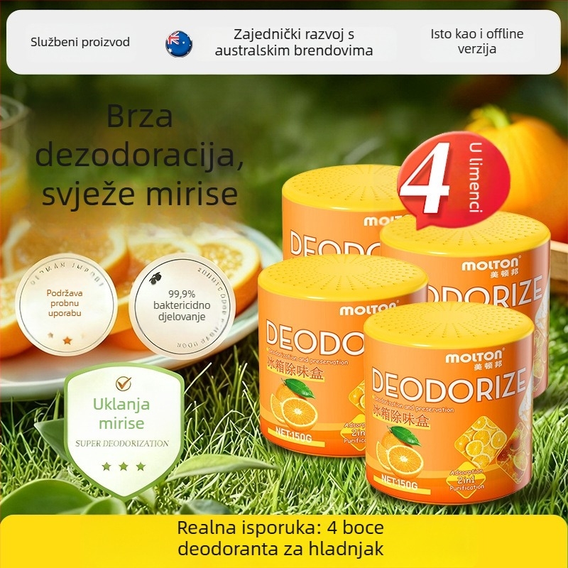 Meidunbang Osvježivač zraka za hladnjak – Deodorizator zraka, 150 g, Narančasti miris