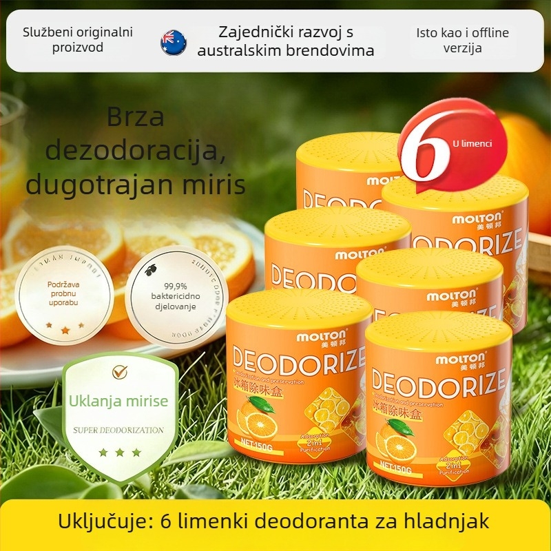 Meidunbang Osvježivač zraka za hladnjak – Deodorizator zraka, 150 g, Narančasti miris