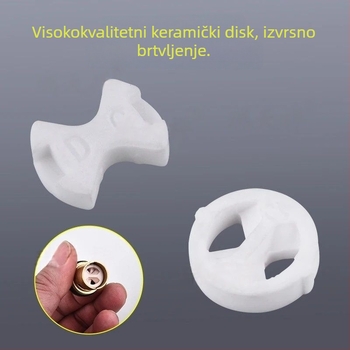 Univerzalni jezgreni ventil za brzi otvarač slavine, trokutasto jezgro ventila, keramički disk, silikon brtvni prsten, pribor