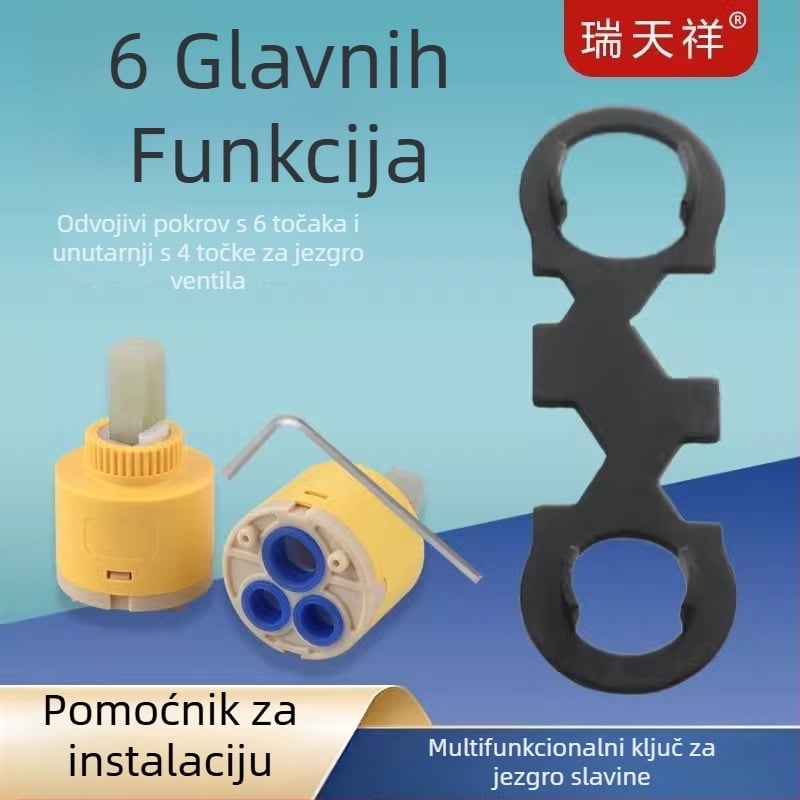 Specijalni ključ za jezgro ventila slavine – montaža i demontaža miješača, održavanje tuša (Materijal: 100; Marka: Ming Tong; Komad: 1)
