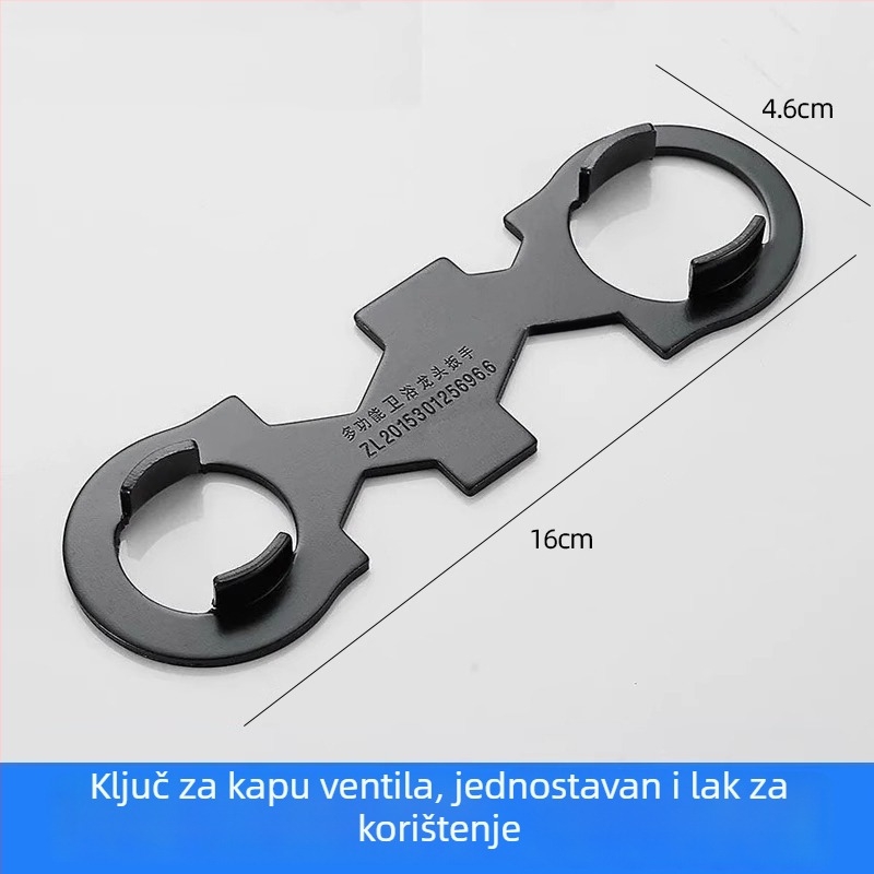 Specijalni ključ za jezgro ventila slavine – montaža i demontaža miješača, održavanje tuša (Materijal: 100; Marka: Ming Tong; Komad: 1)