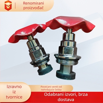 Nehrđajući čelični čvršći jezgri ventila s circlipom za podizanje, za PE/PPR vodovodne cijevi, model 1, debljina stijenke 4 mm, podrijetlo Shaoxing Zhejiang