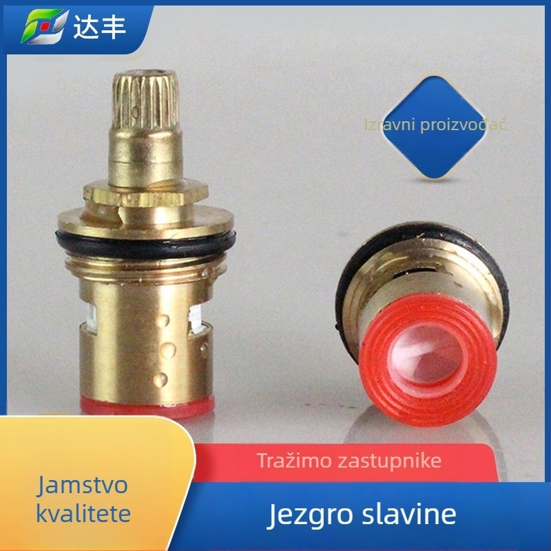 Bakreni jezgreni ventil slavine za hladnu vodu, 90° okretaj, maksimalni tlak 1,6 MPa, vijek trajanja 10 godina