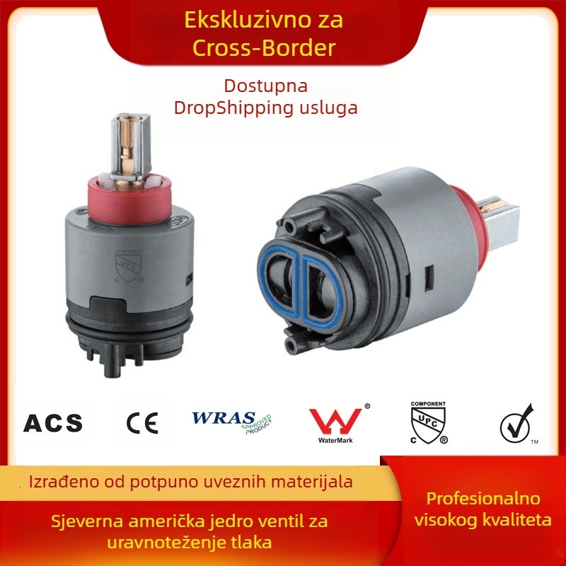 GP40B-01 jezgro ventila, poravnanje tlaka, back-to-back konfiguracija, WaterMark i CUPC certificirano