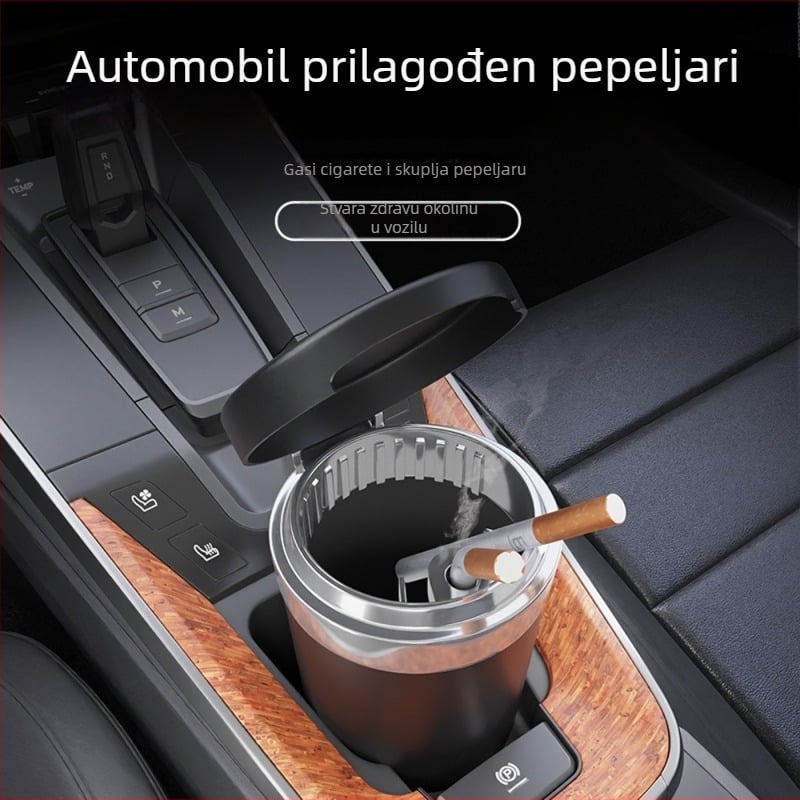 Auto pepeljara AC-813, ABS, 68 g, za vozilo i dom