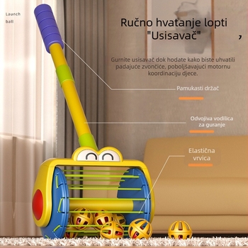 Dječja hodalica s električnim lansiranjem mjehurića — Plastična konstrukcija, za uzrast 4–6 godina, potiče vid i koordinaciju ruka-oko