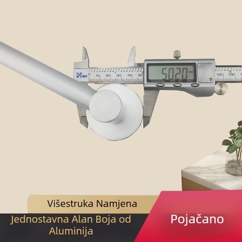 Držač za ručnike u kupaonici od Space aluminija, elektroforezno završetak, jednostruka šipka, nosivost 10 kg