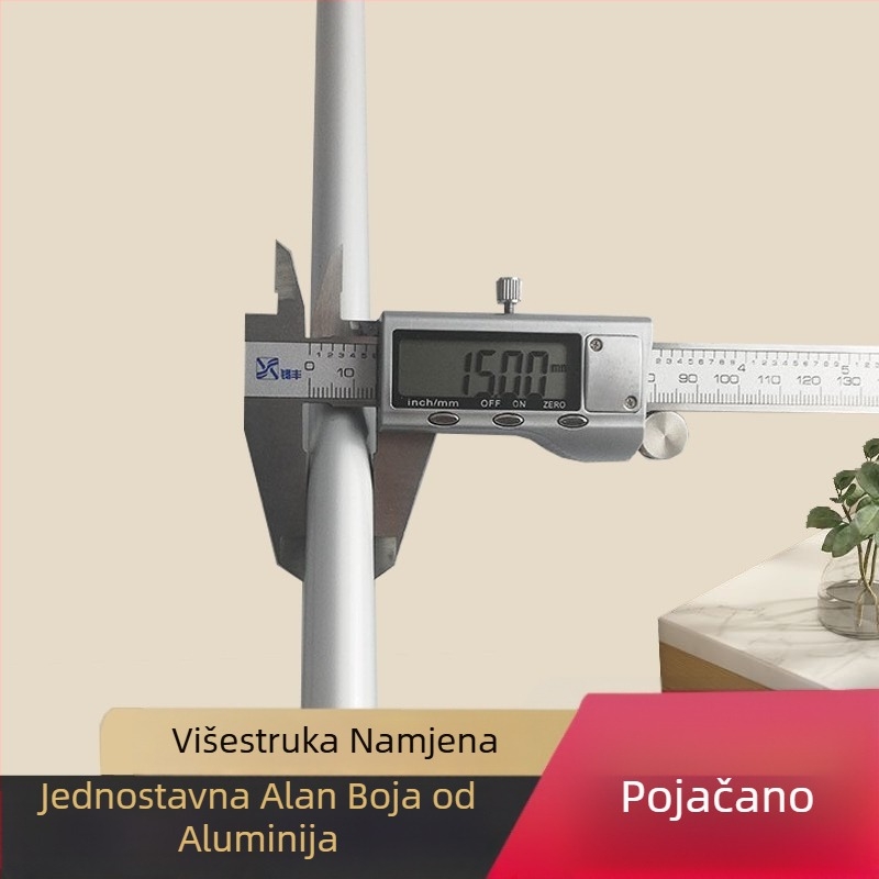Držač za ručnike u kupaonici od Space aluminija, elektroforezno završetak, jednostruka šipka, nosivost 10 kg
