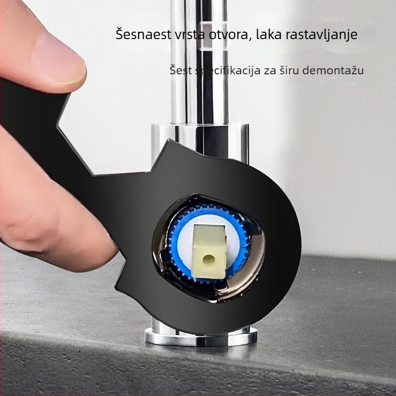 Višefunkcijski ključ za jezgru ventila slavine — metalna konstrukcija, model NW25A05-67, Niuxiang, moderni minimalistički stil