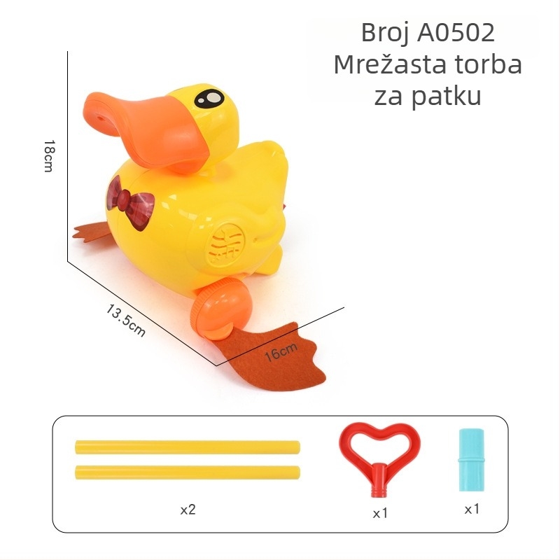 Dječja hodalica-igračka s likovima životinja (pterozaur, rak, bubamara, zeka) — plastična, s jednim štapom, glazbeno zvono, ljulja i rotira